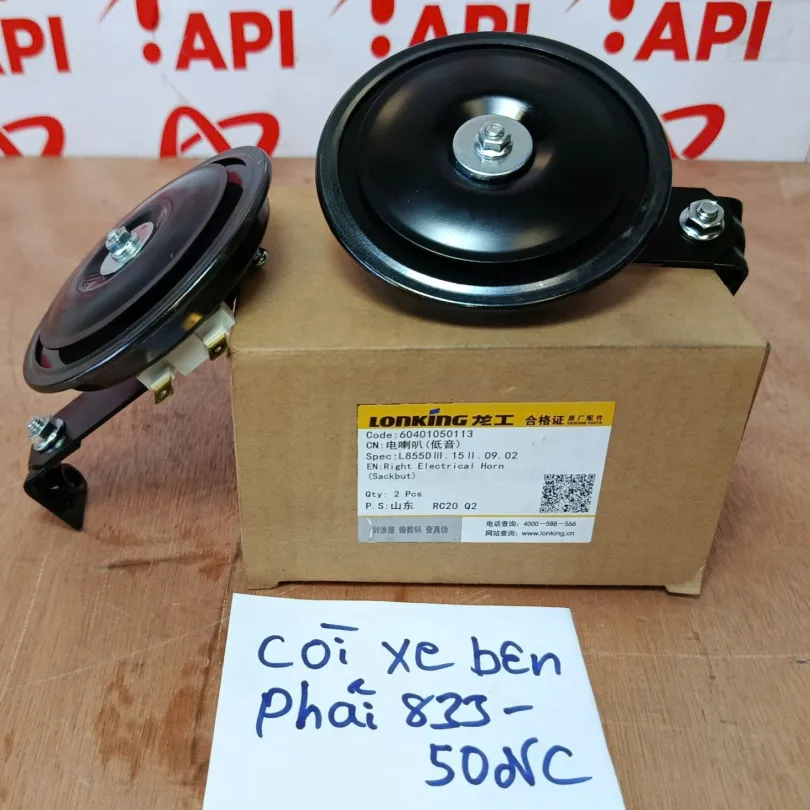 Còi điện xe xúc lật Lonking (trái & phải)