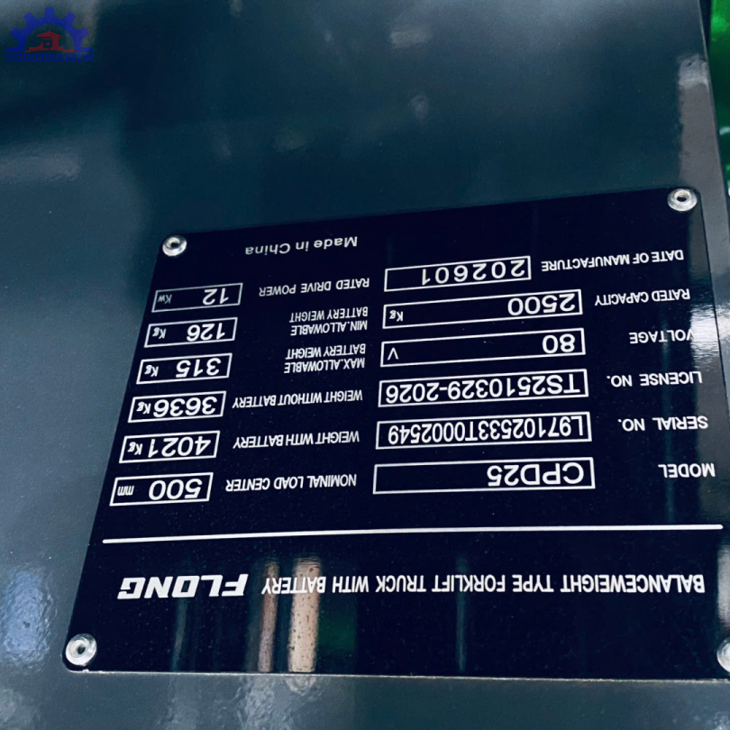 xe nâng điện 2.5 tấn FLONG